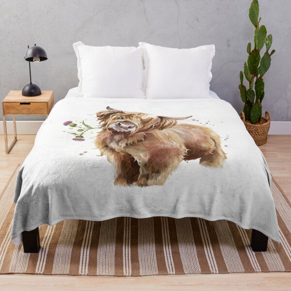 highland cow shaped bed