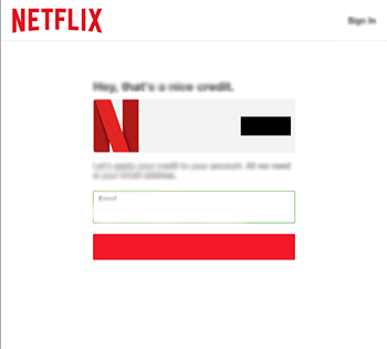 netflix redeem