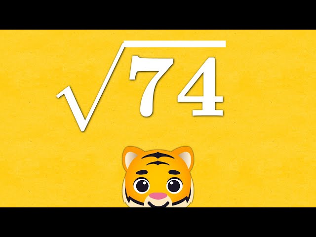 square root of 74