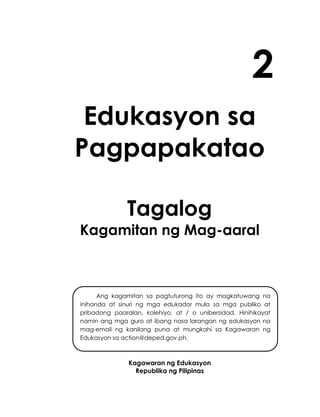 esp subject tagalog