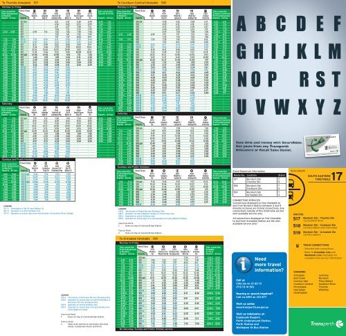 transperth train timetable