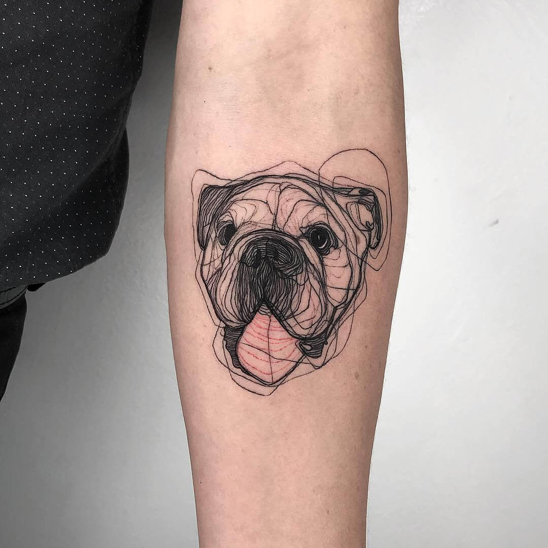 english bulldog tattoo designs