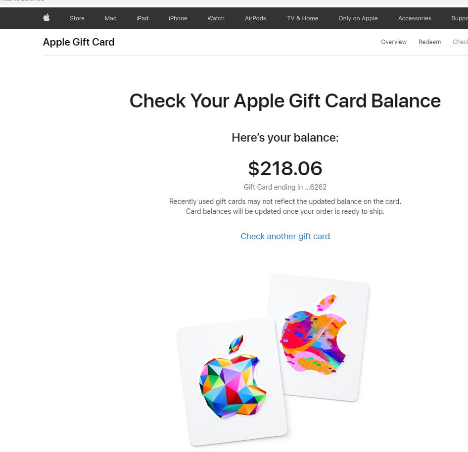 why doesnt my apple gift card work