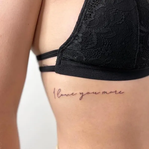 rib cage quote tattoos