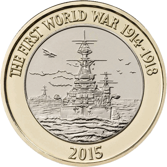 two pound coin 2015 first world war