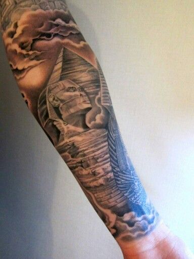 egyptian sleeve tattoo