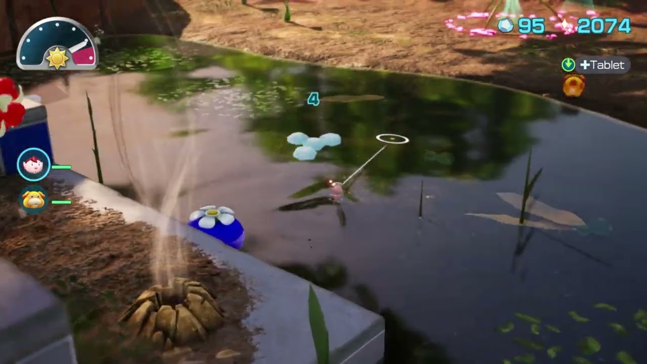 pikmin 4 blue onion stuck in water