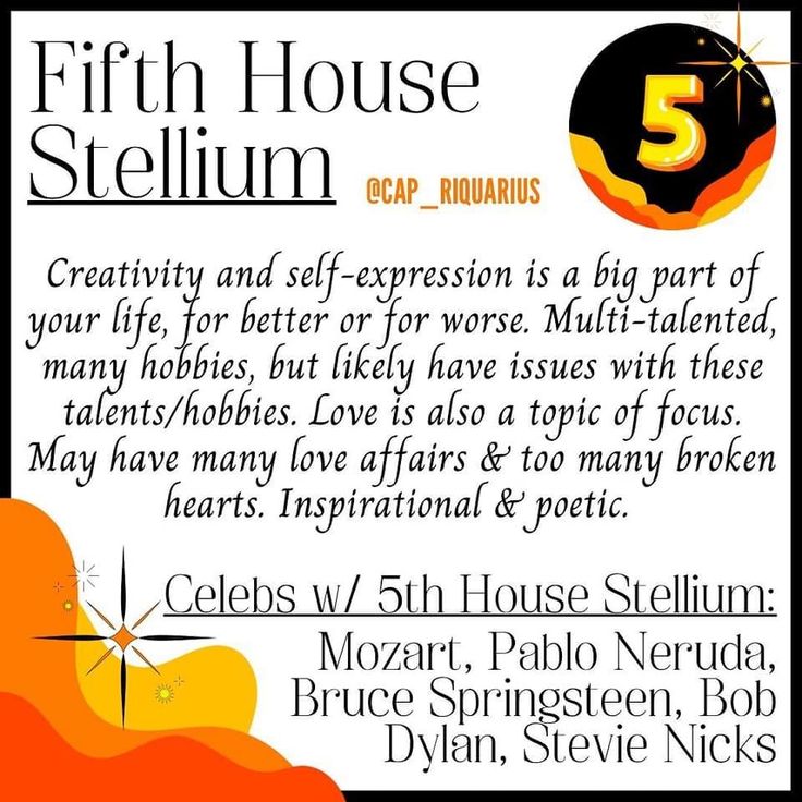 scorpio stellium 5th house