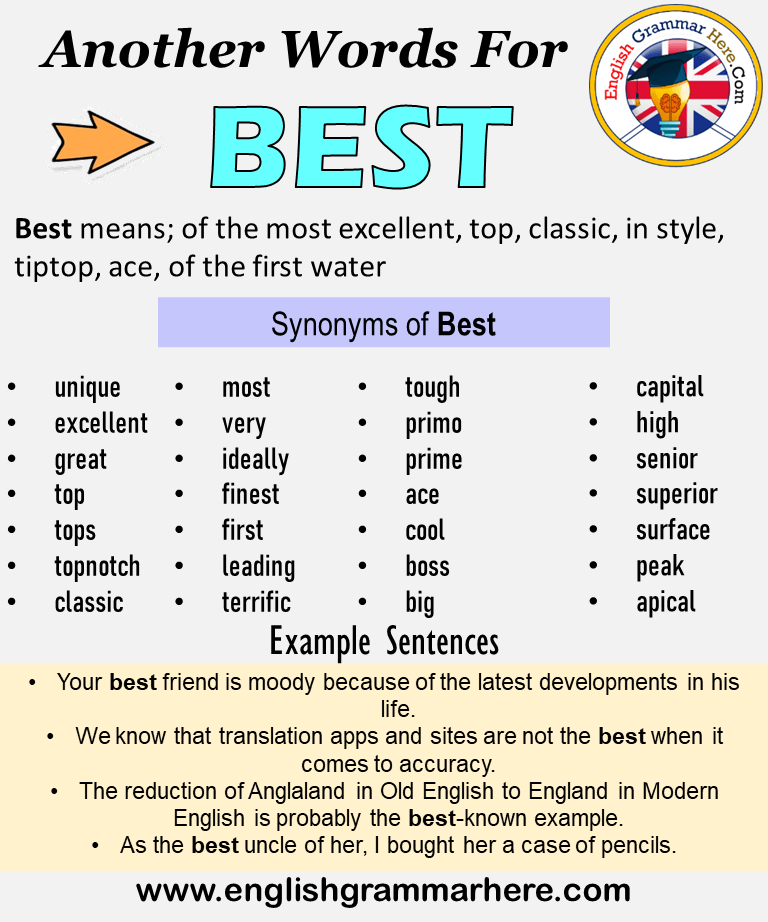 another word for best of the best