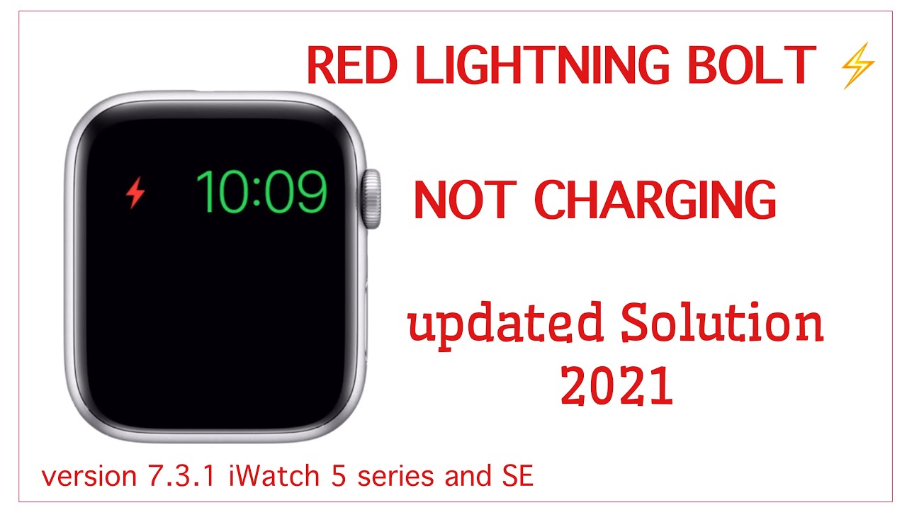 red lightning bolt on apple watch