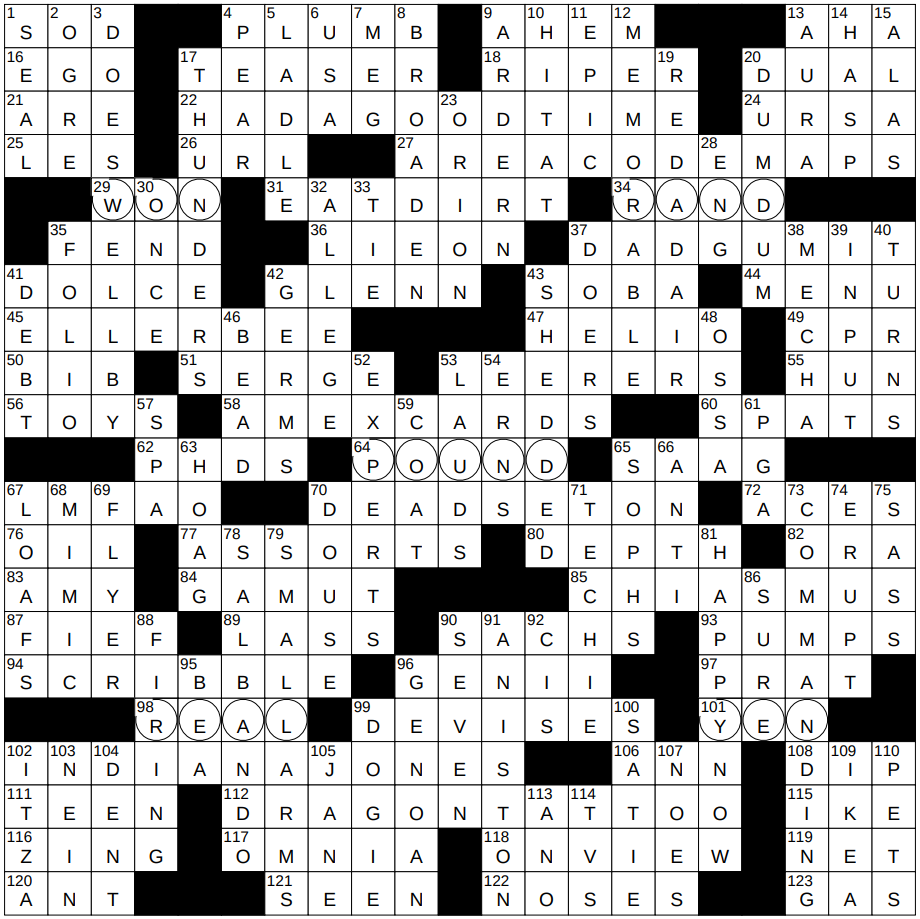glamorous crossword clue