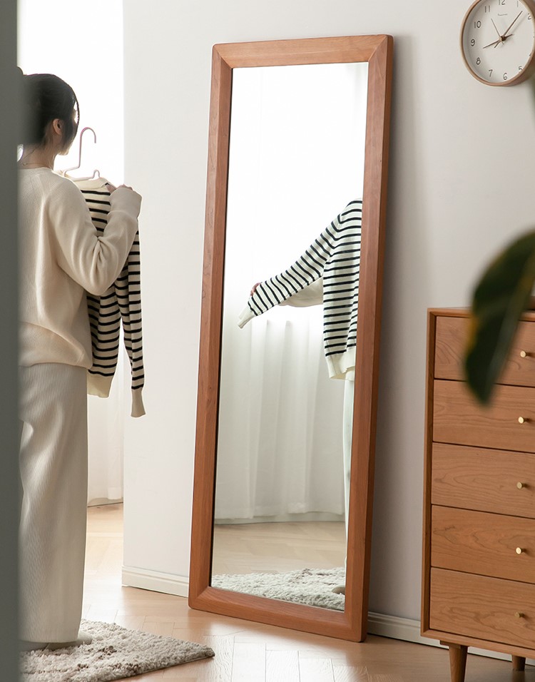 wood full length mirror