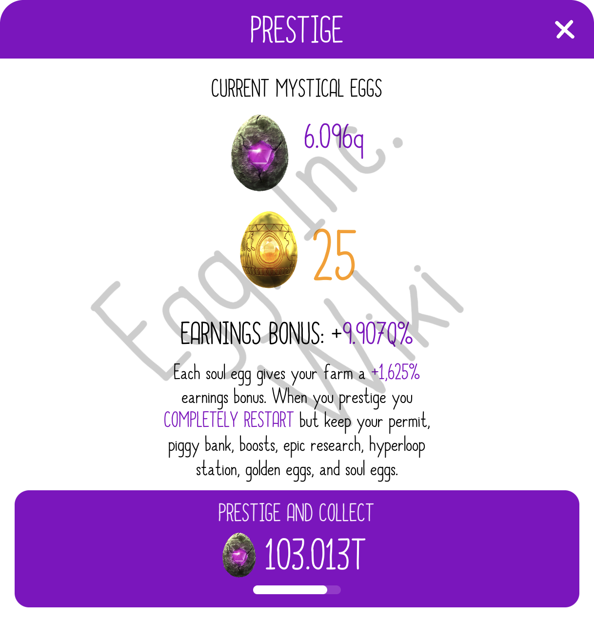 egg inc prestige