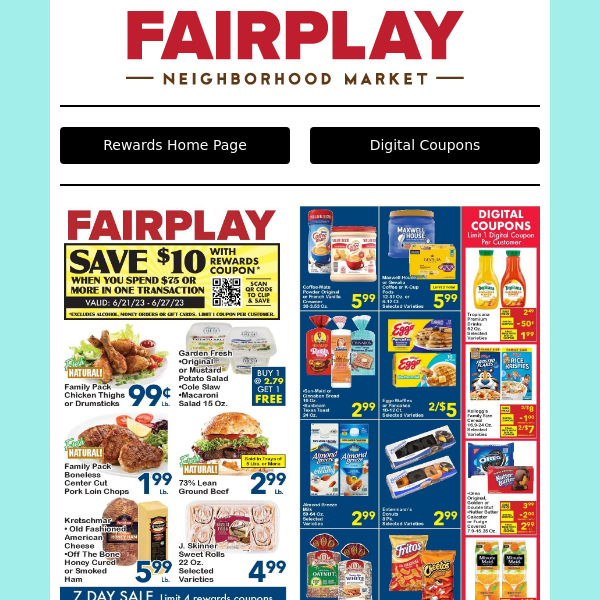 fairplay foods weekly sales ad