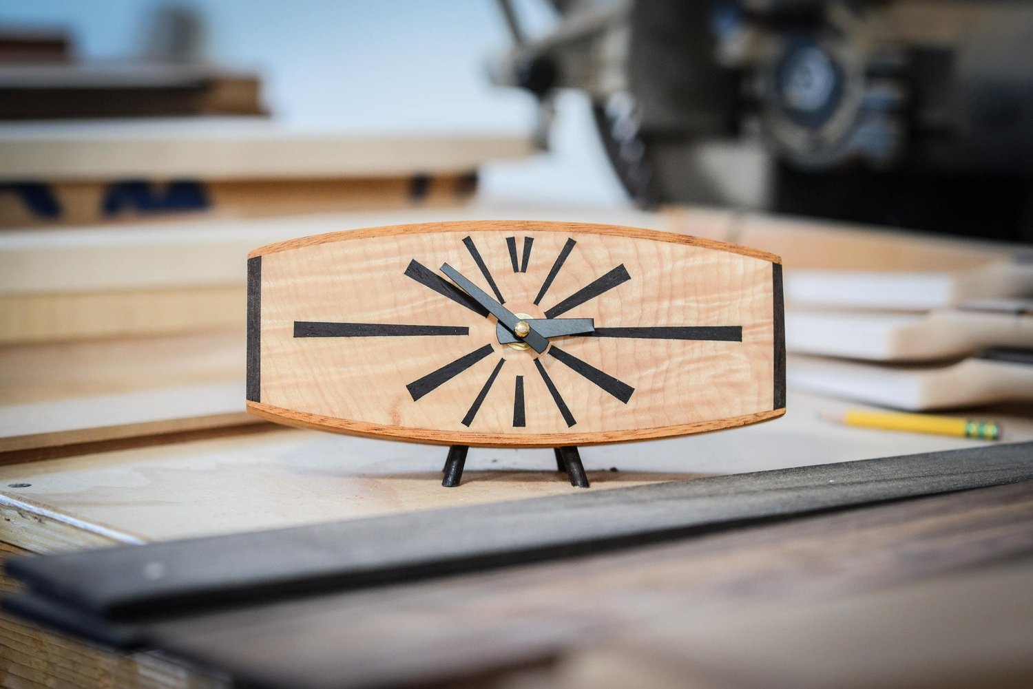 mid century modern desk clock