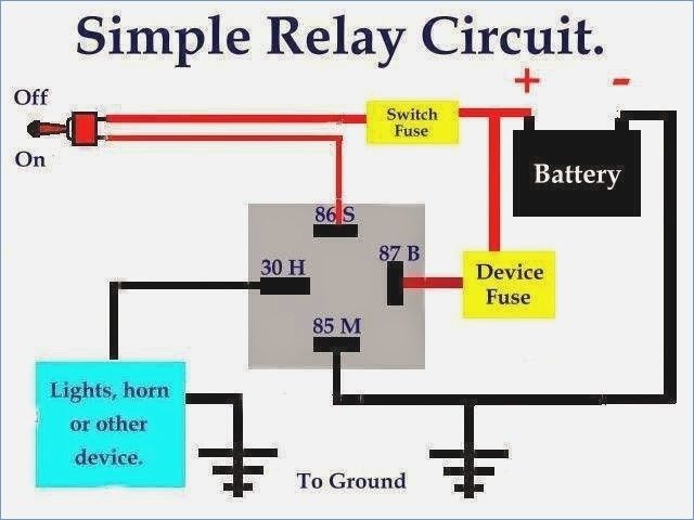 relay 4 pin wiring diagram