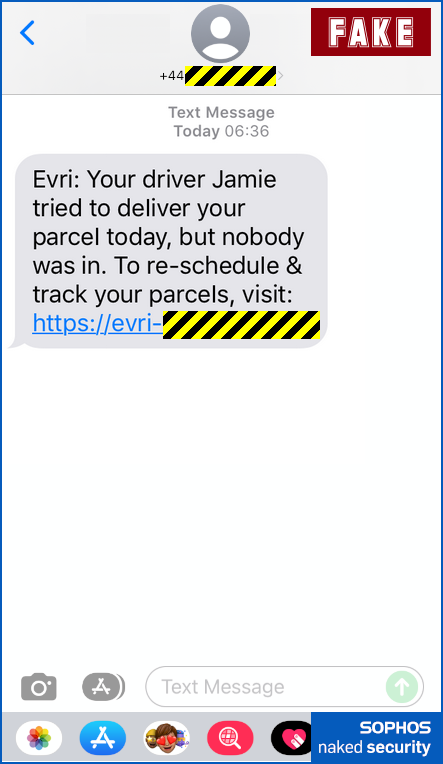 evri failed delivery club scam