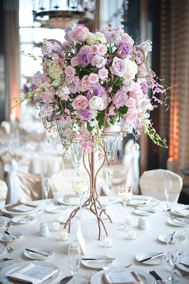 centros de mesa xv años con flores