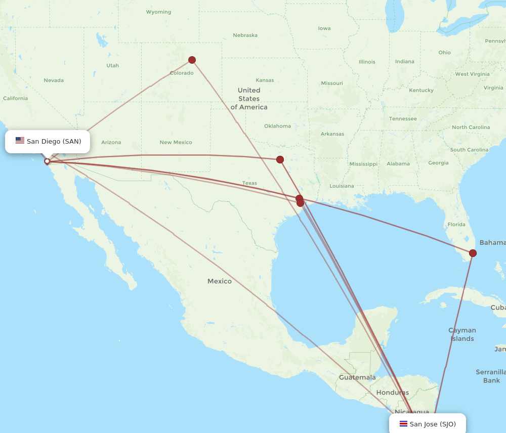 flights from san diego to san jose ca