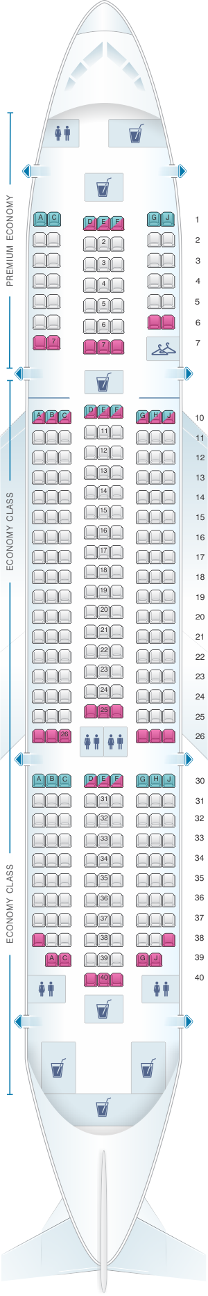 dreamliner seat layout