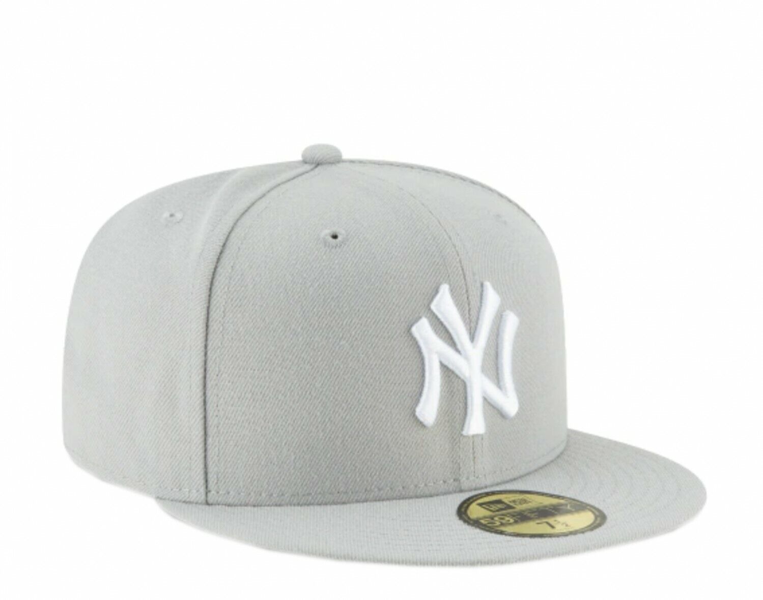 grey fitted hat