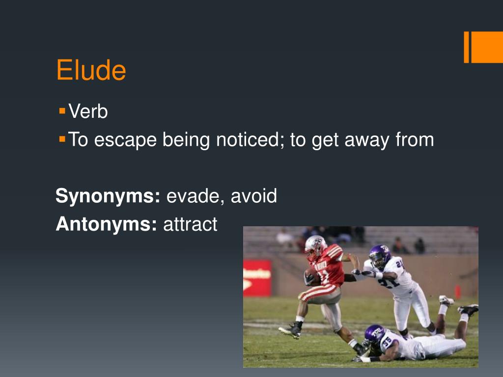 elude antonym