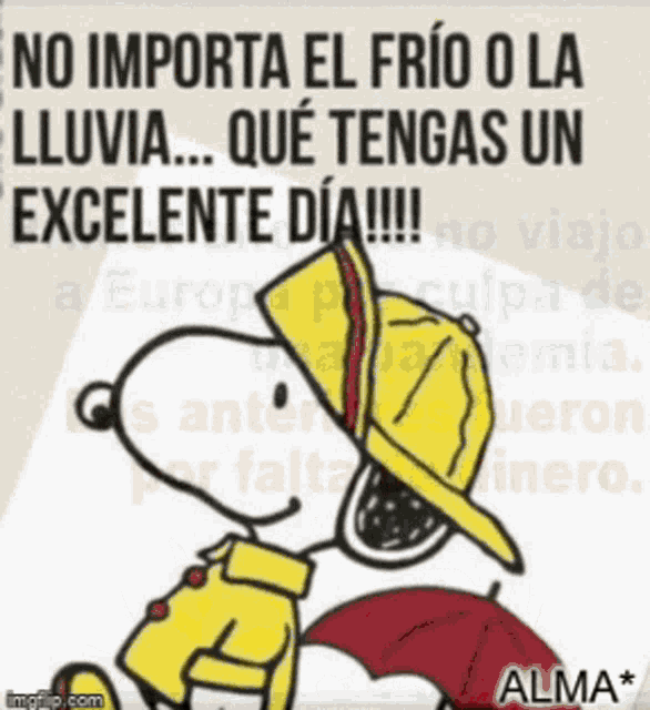 excelente dia snoopy