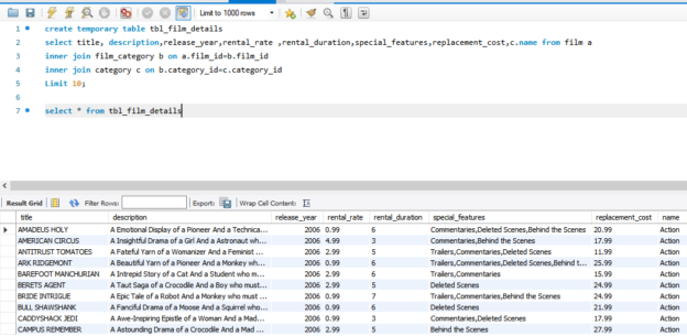 mysql check temporary table exists