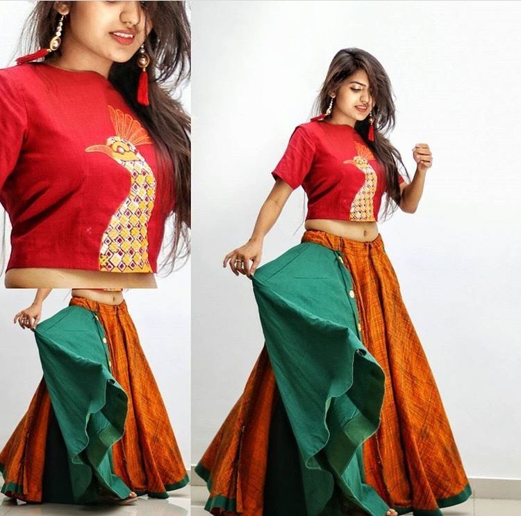 traditional long skirt top