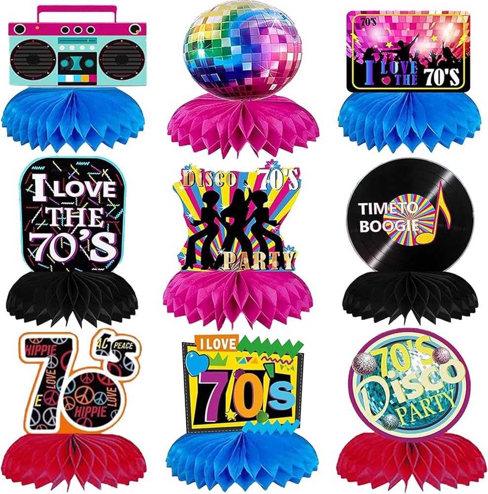 70s theme party supplies