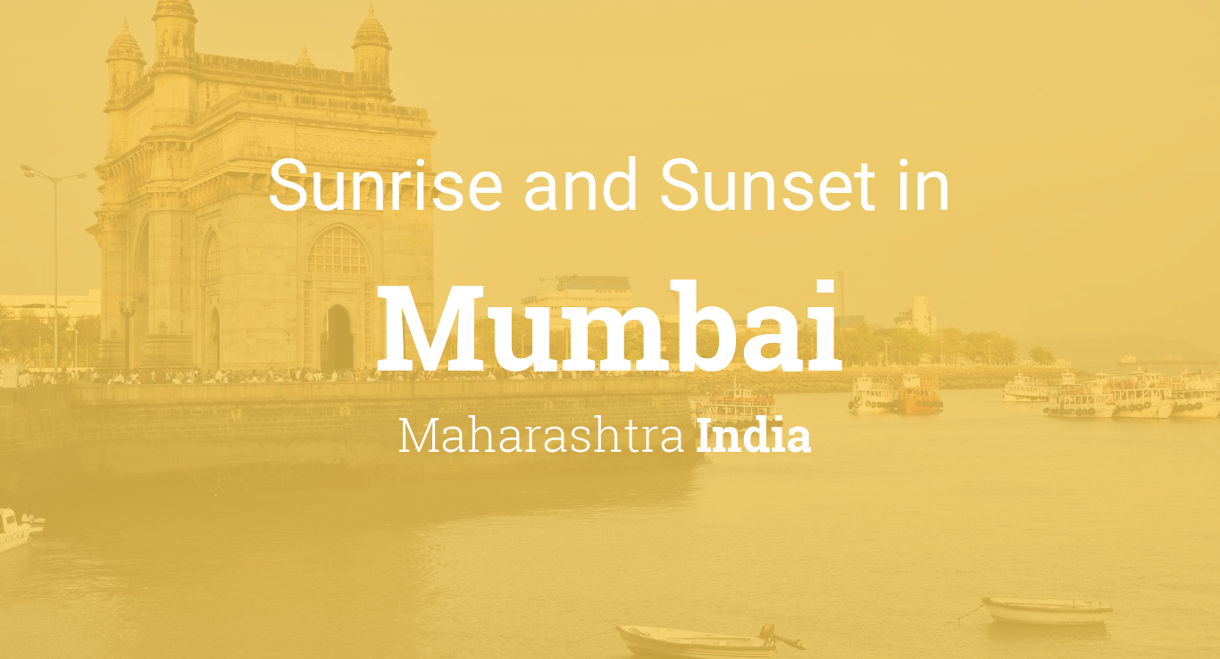 mumbai sunset time today