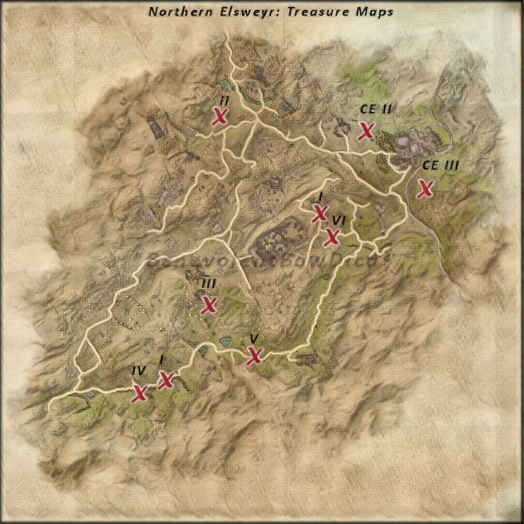 northern elsweyr treasure map