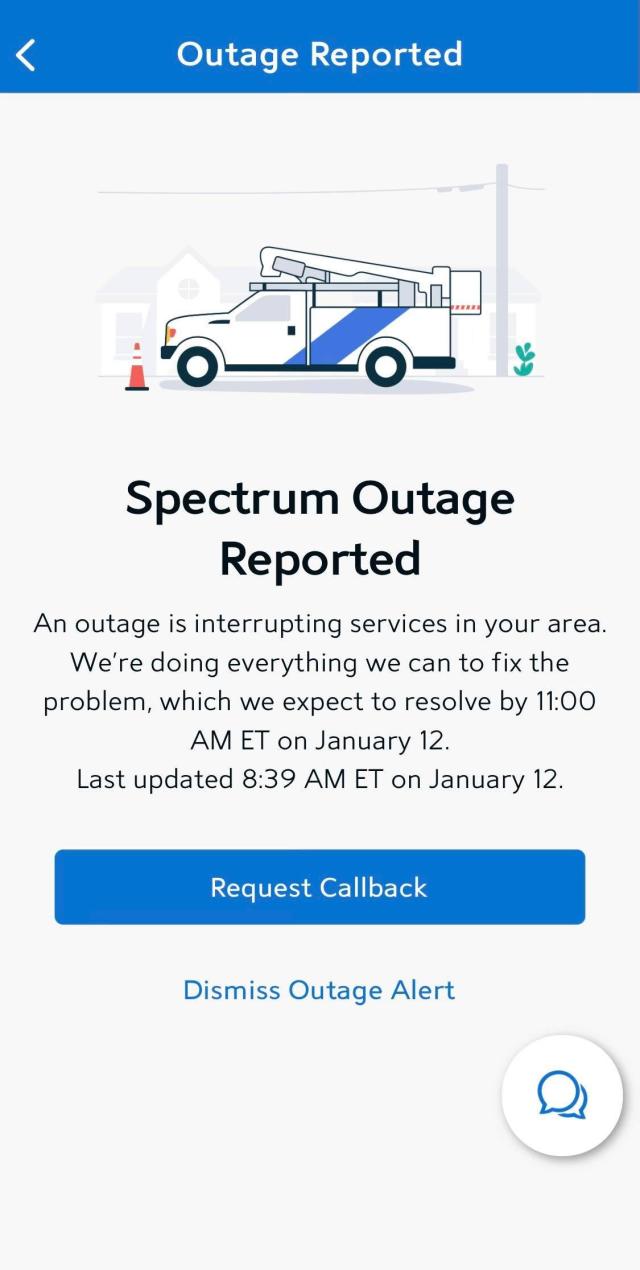 spectrum outages near me