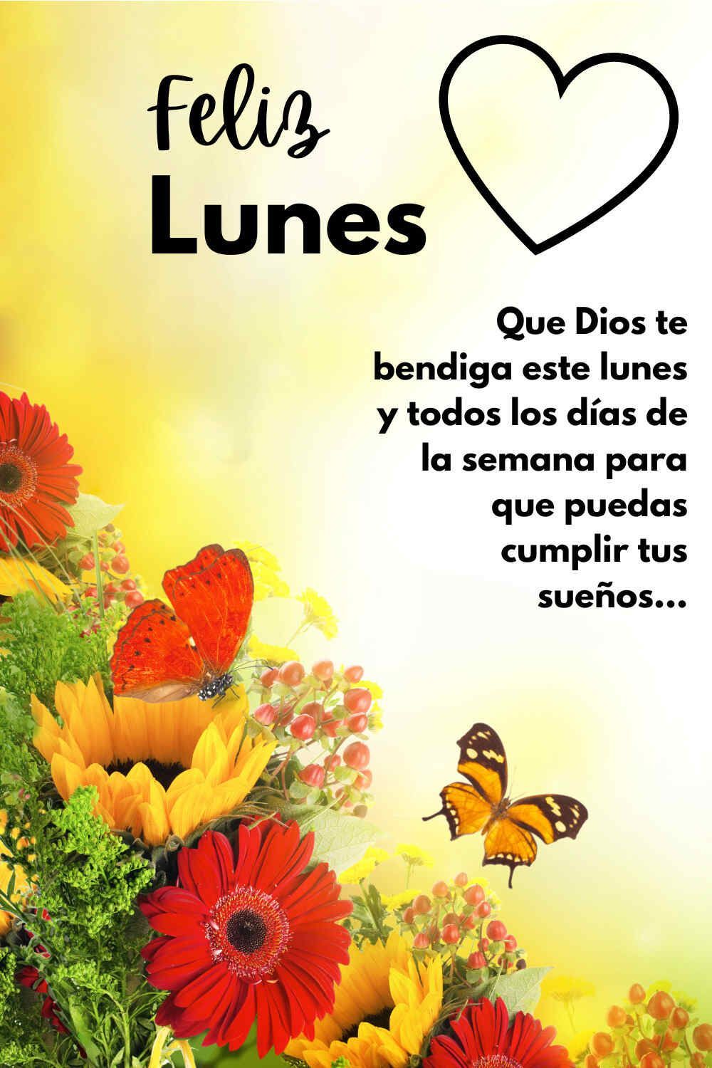 feliz lunes dios te bendiga frases