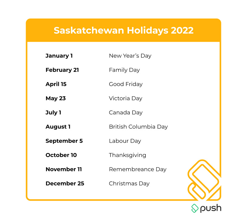 saskatchewan public holidays