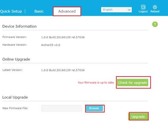 tp link firmware upgrade