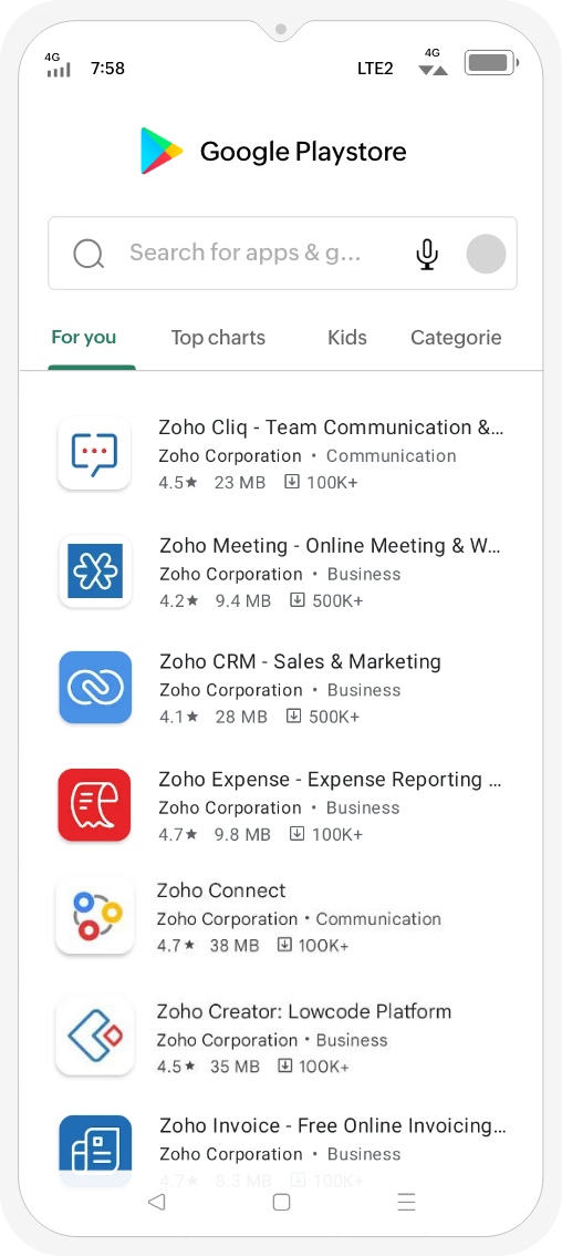 zoho app