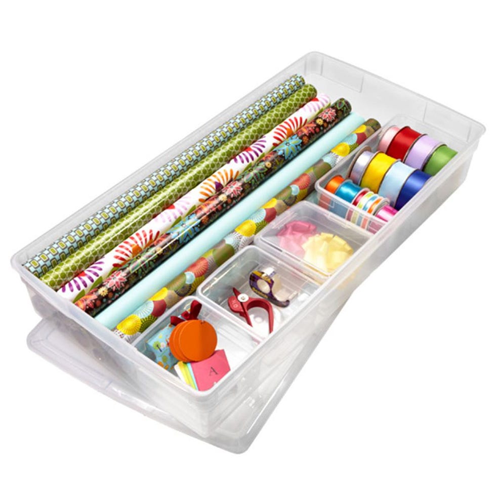 gift wrap storage box