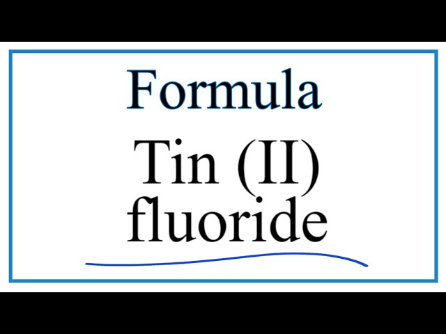 formula for tin ii fluoride