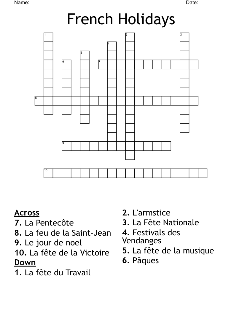 french farewell crossword clue