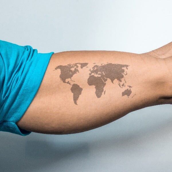 scratch map tattoo