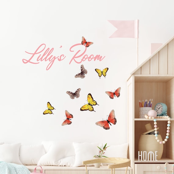 personalised name wall stickers