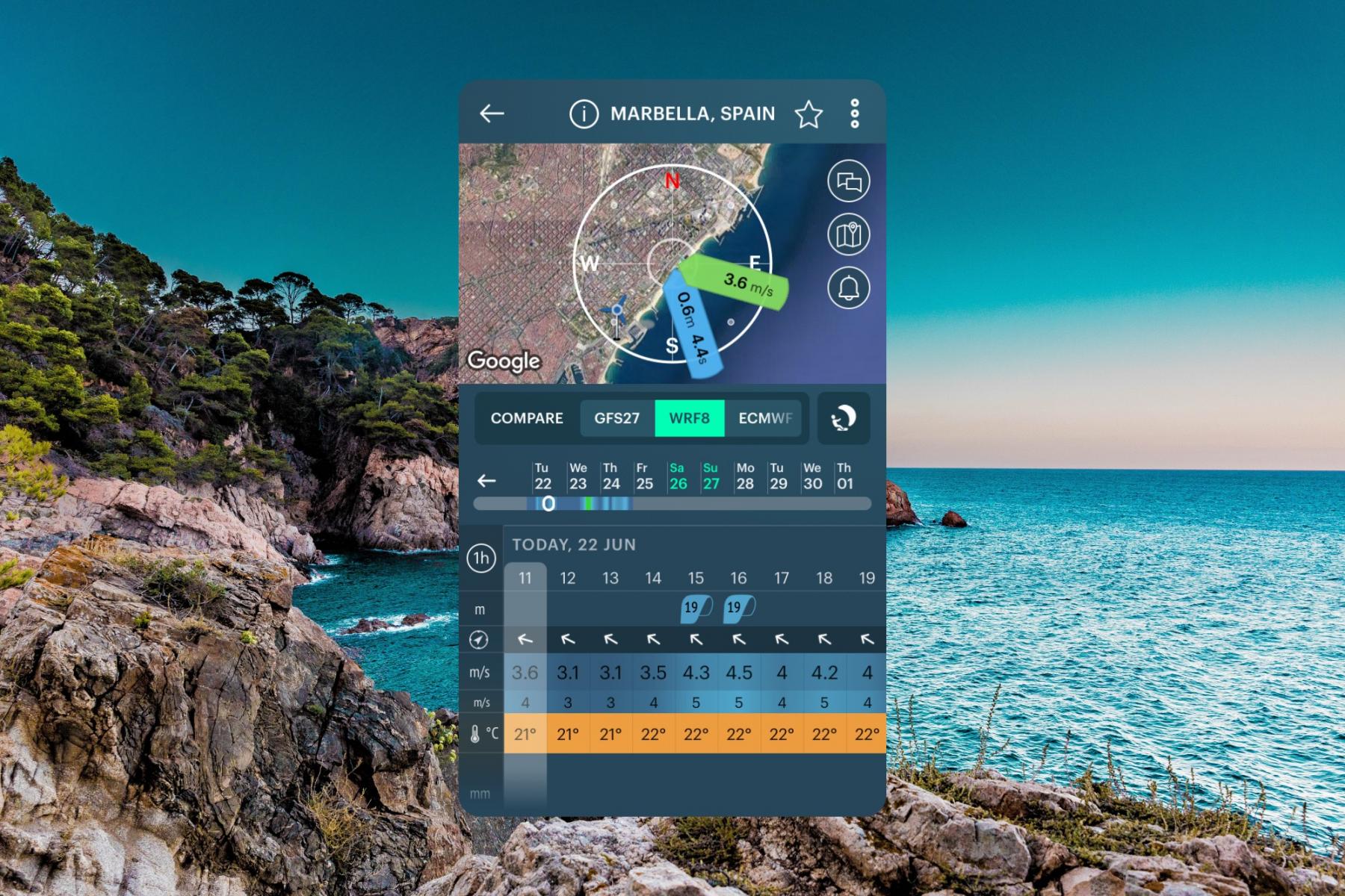 ten day weather forecast marbella