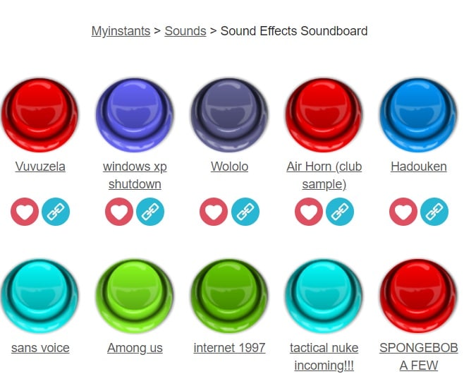 sound effect button