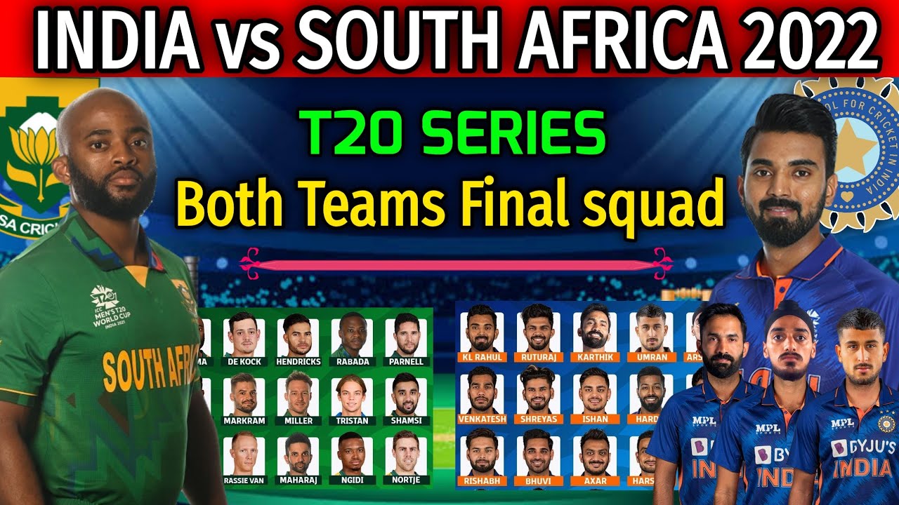 south africa vs india t20 2022 player list date