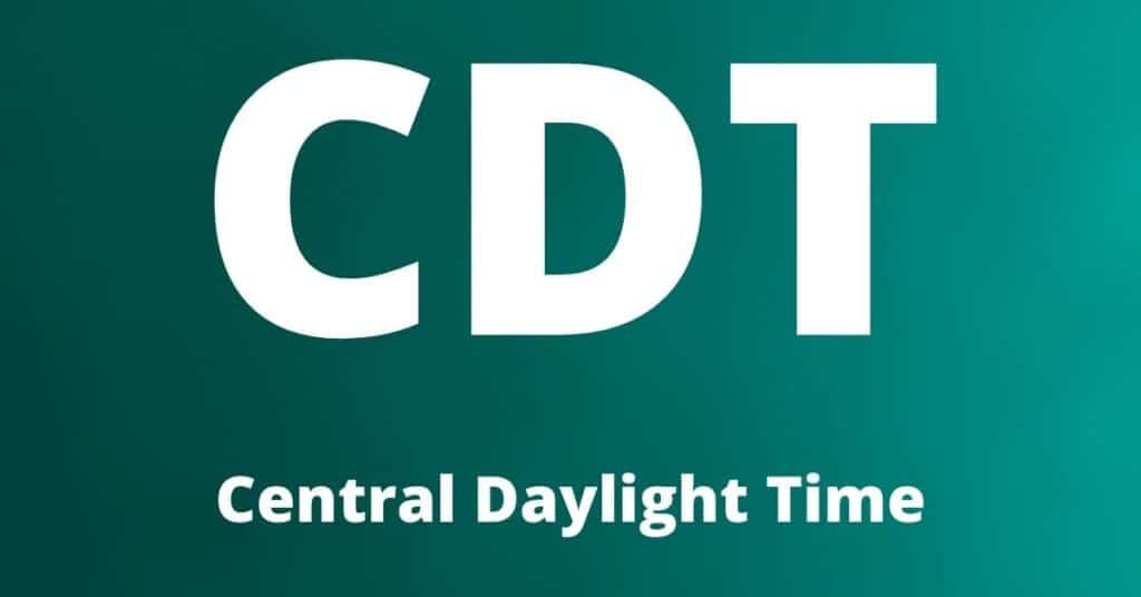 central daylight time current time