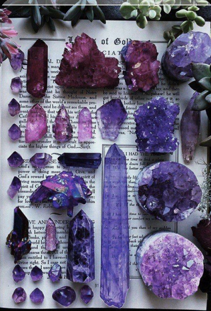 crystals aesthetic