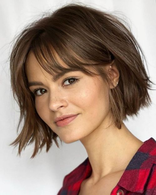 bob cut with bangs