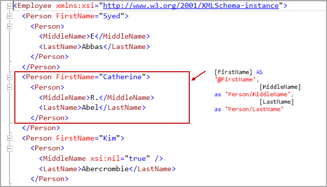 sql for xml path