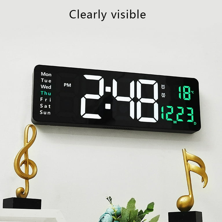 digital clock living room